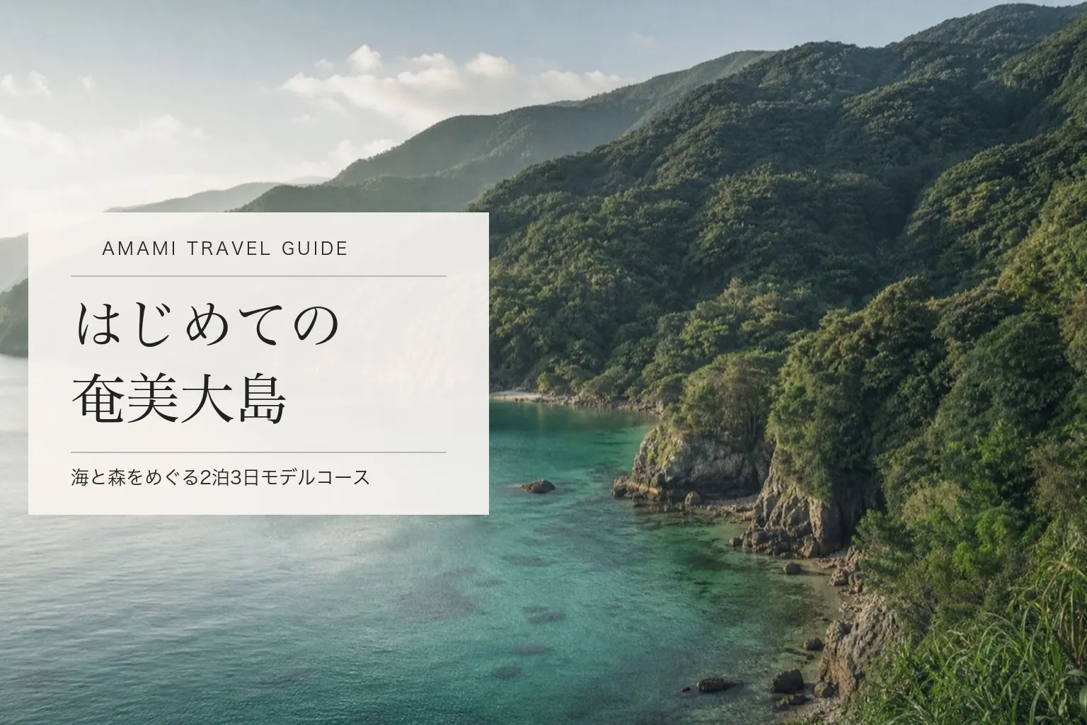 奄美大島の海と森をめぐる旅のイメージ